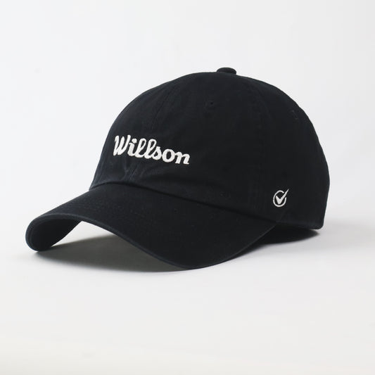 Black "Willson" Script Logo Cap