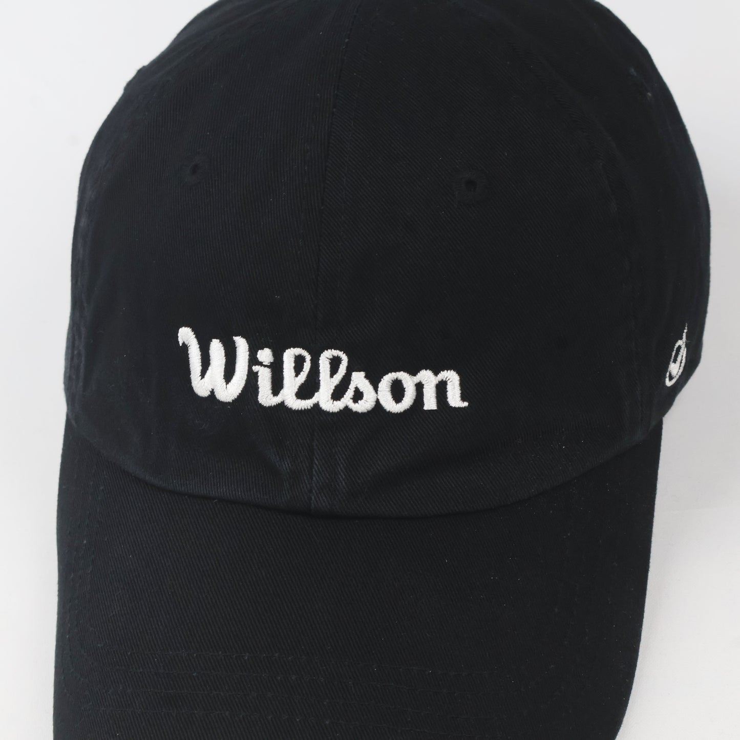 Black "Willson" Script Logo Cap