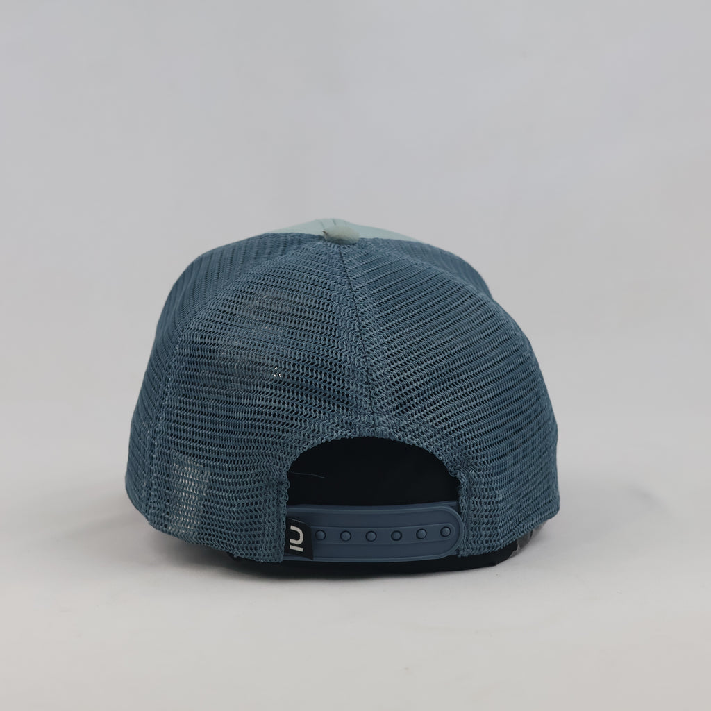 Thrifted Quechua "Outdoor Lover" Mountain Scene Mesh Trucker Cap | 10055