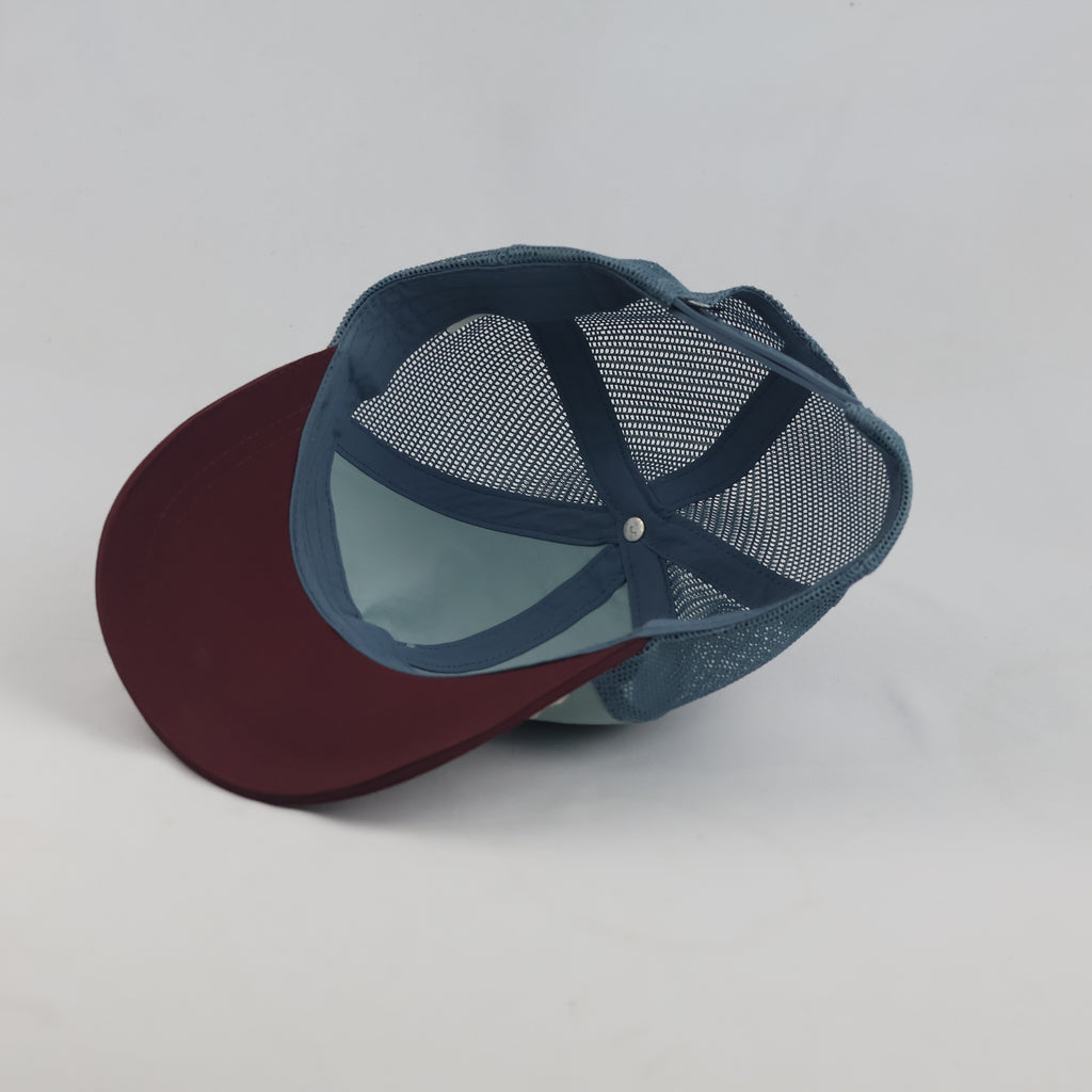 Thrifted Quechua "Outdoor Lover" Mountain Scene Mesh Trucker Cap | 10055