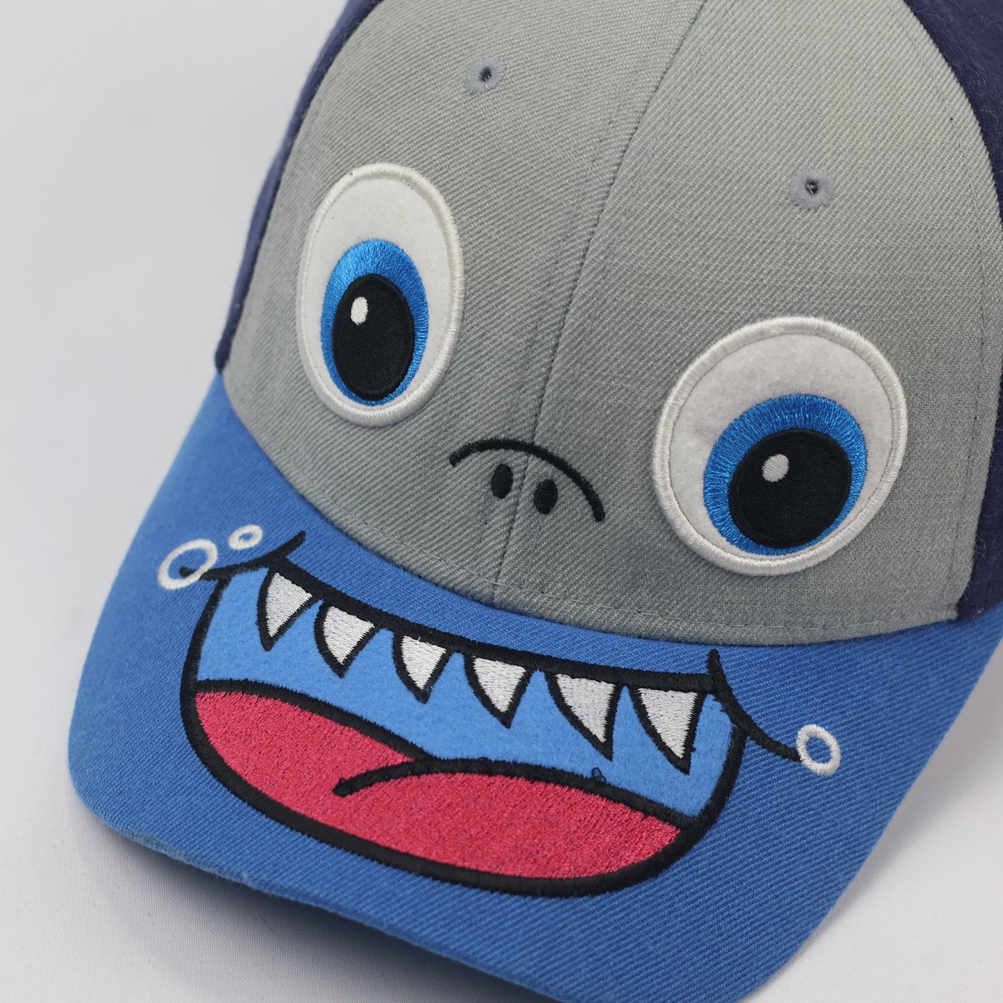 Vintage N'SER Blue Dragon Monster Embroidered Snapback Thrifted  Cap