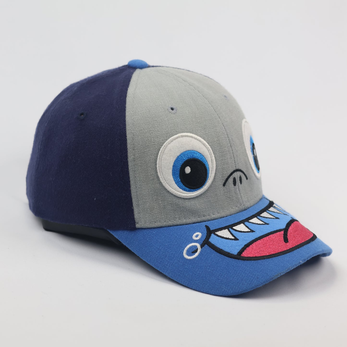 Vintage N'SER Blue Dragon Monster Embroidered Snapback Thrifted  Cap