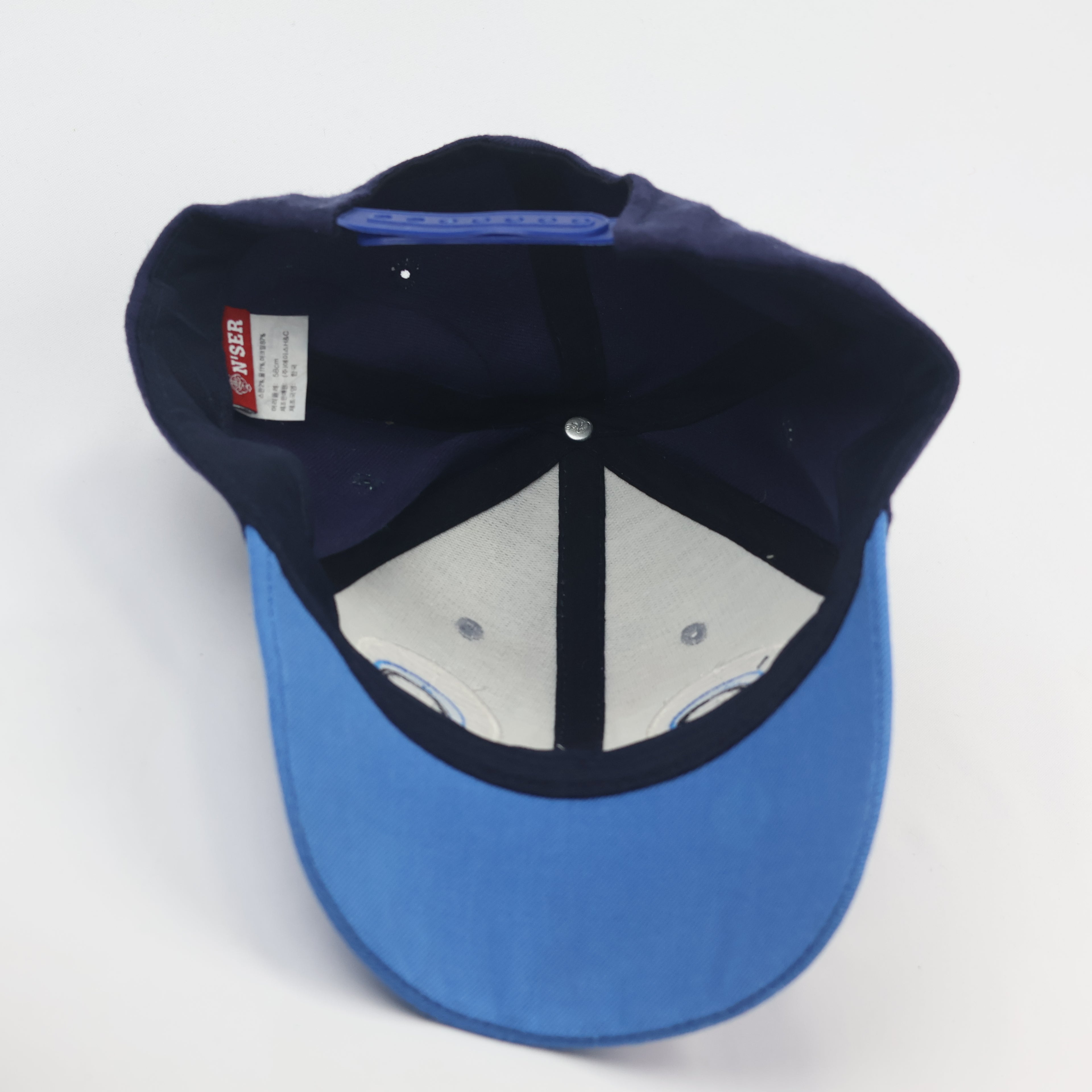 Vintage N'SER Blue Dragon Monster Embroidered Snapback Thrifted  Cap