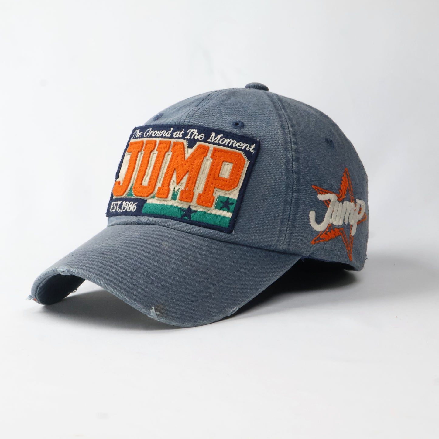 Men's "JUMP" Varsity Letterman Patch Dad Hat