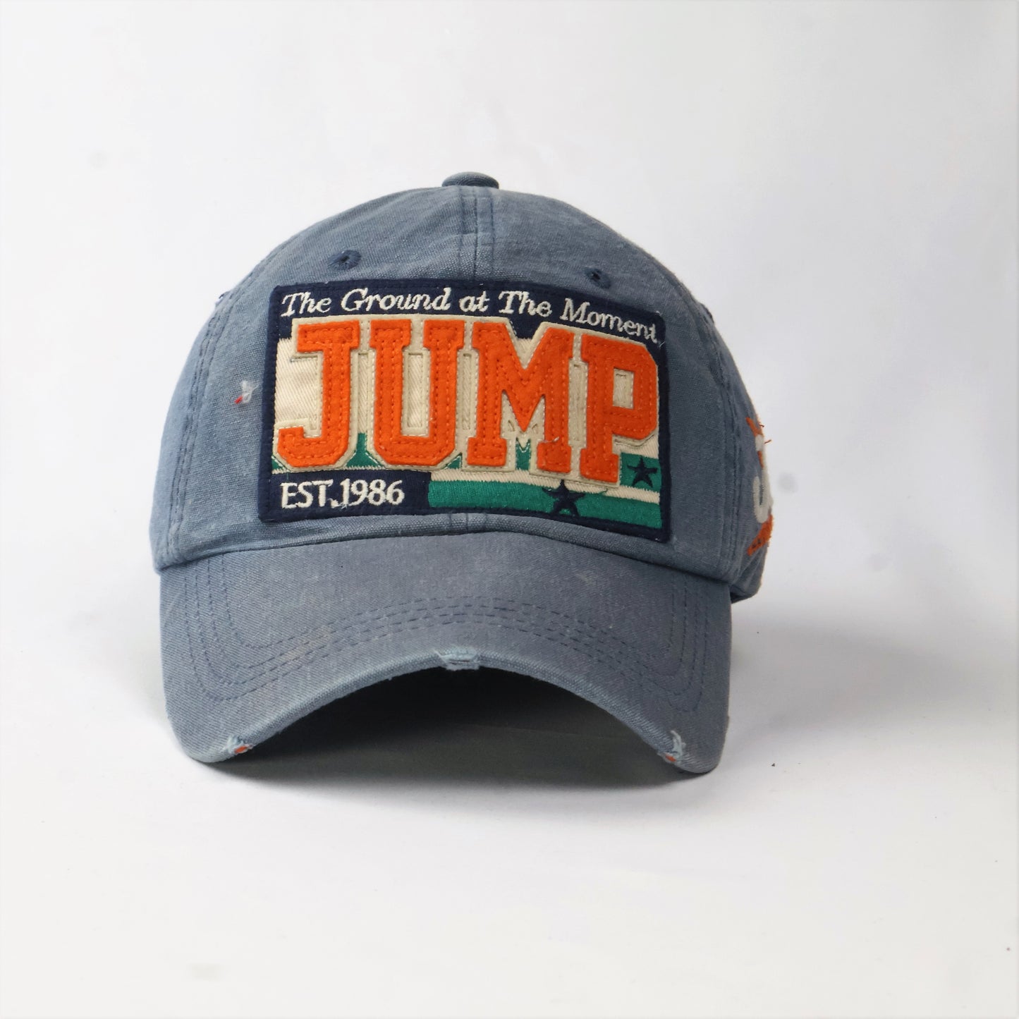 Men's "JUMP" Varsity Letterman Patch Dad Hat