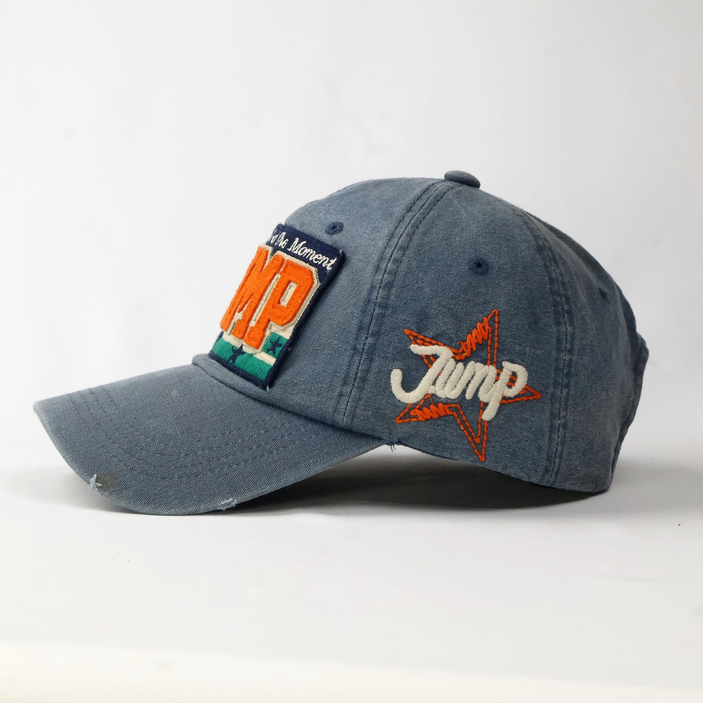 Men's "JUMP" Varsity Letterman Patch Dad Hat