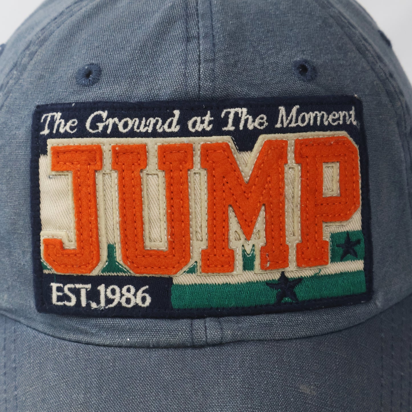 Men's "JUMP" Varsity Letterman Patch Dad Hat