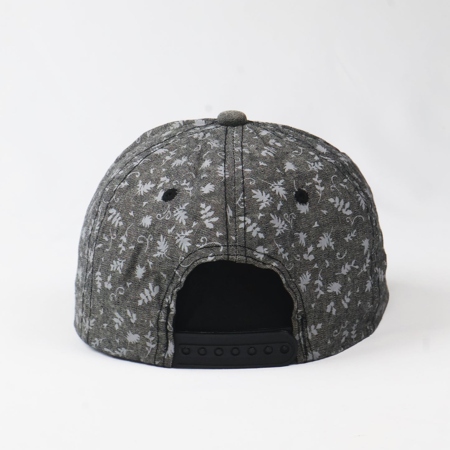 Dark Clouds Floral Pattern Snapback Cap