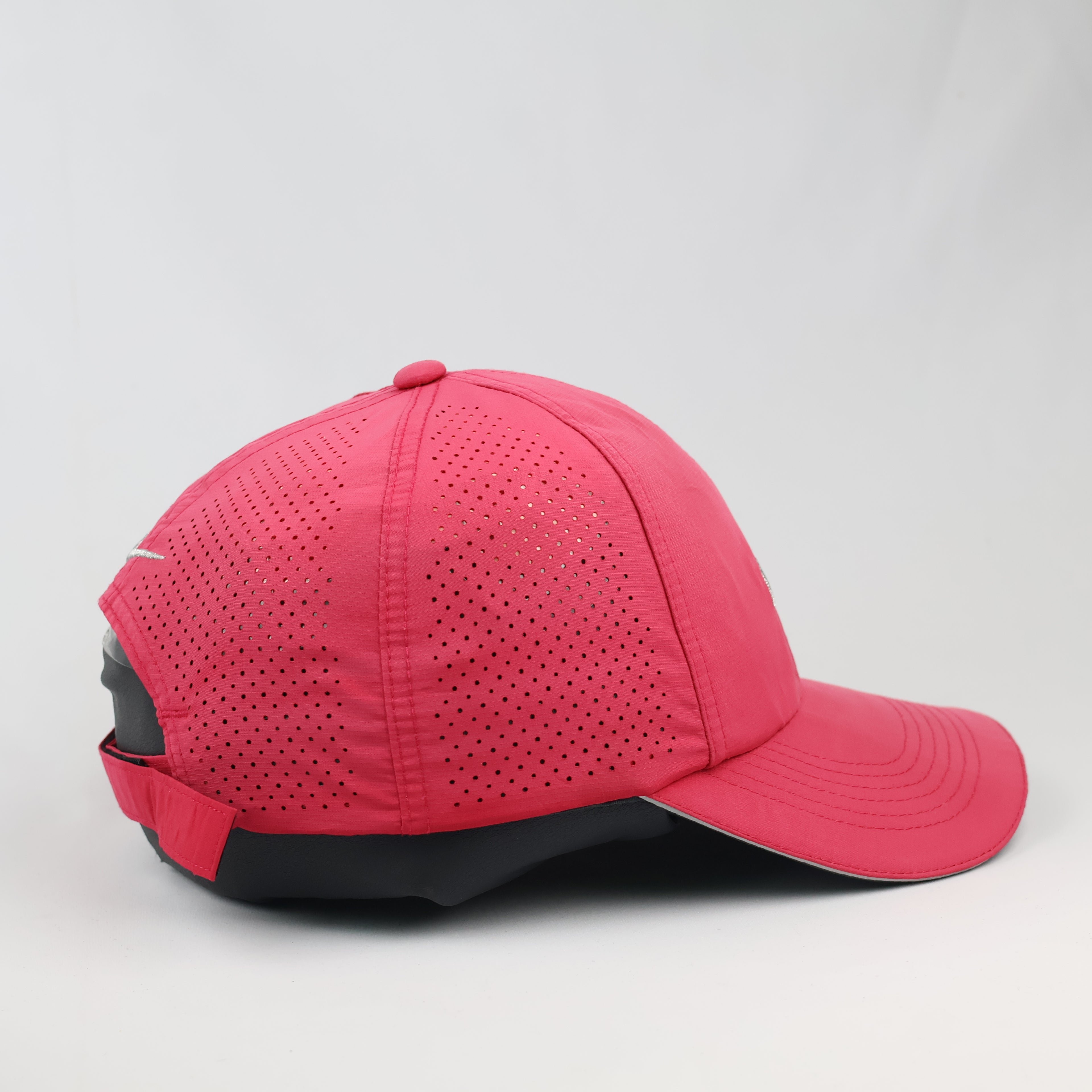 Nike Golf Performance Cap - Bright Pink Perforated Running Thrifted  Hat - Size 55-57cm