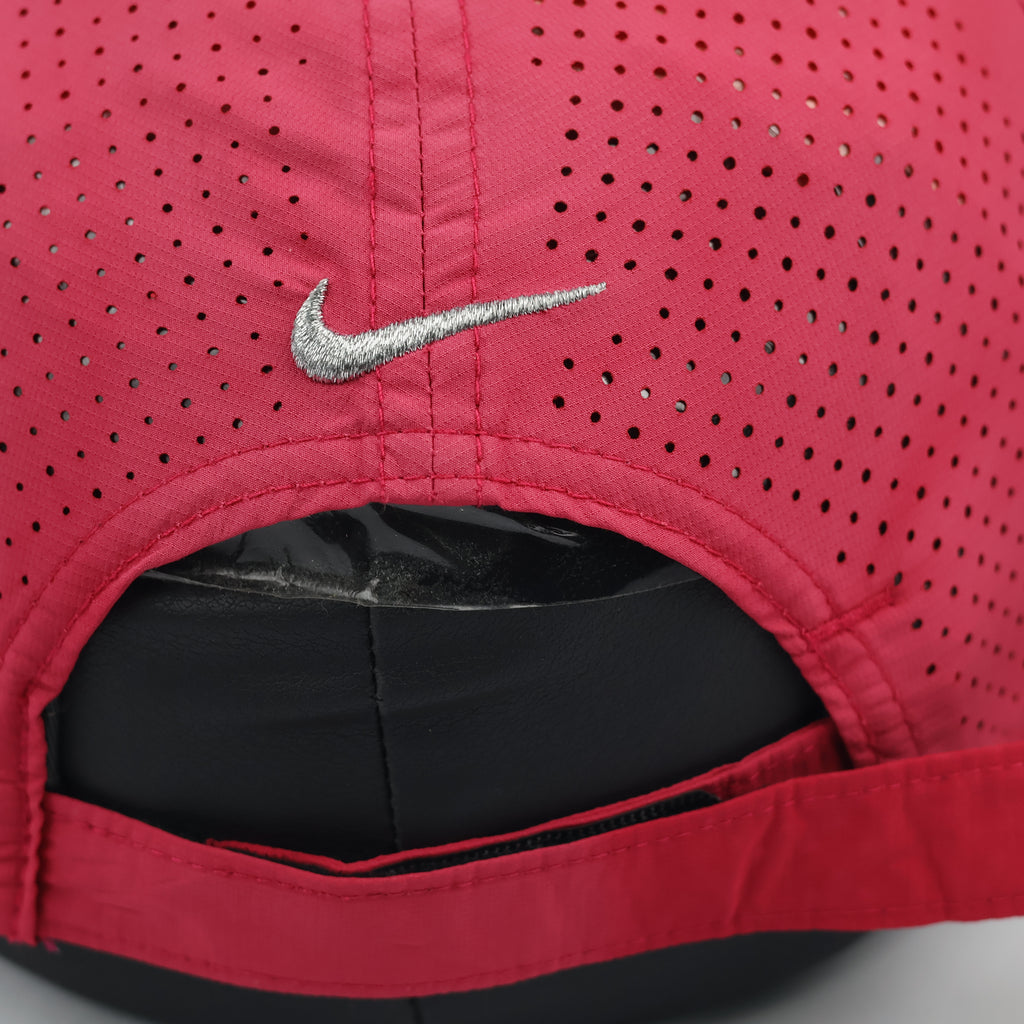 Nike Golf Performance Cap - Bright Pink Perforated Running Thrifted  Hat - Size 55-57cm