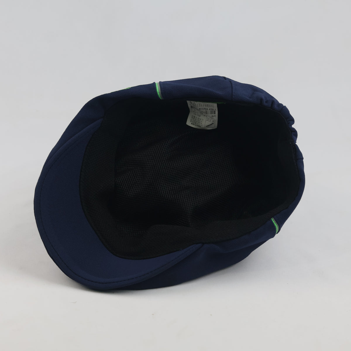 Thrifted Renoma Sports Navy Embroidered Athletic Flat Cap | 10035