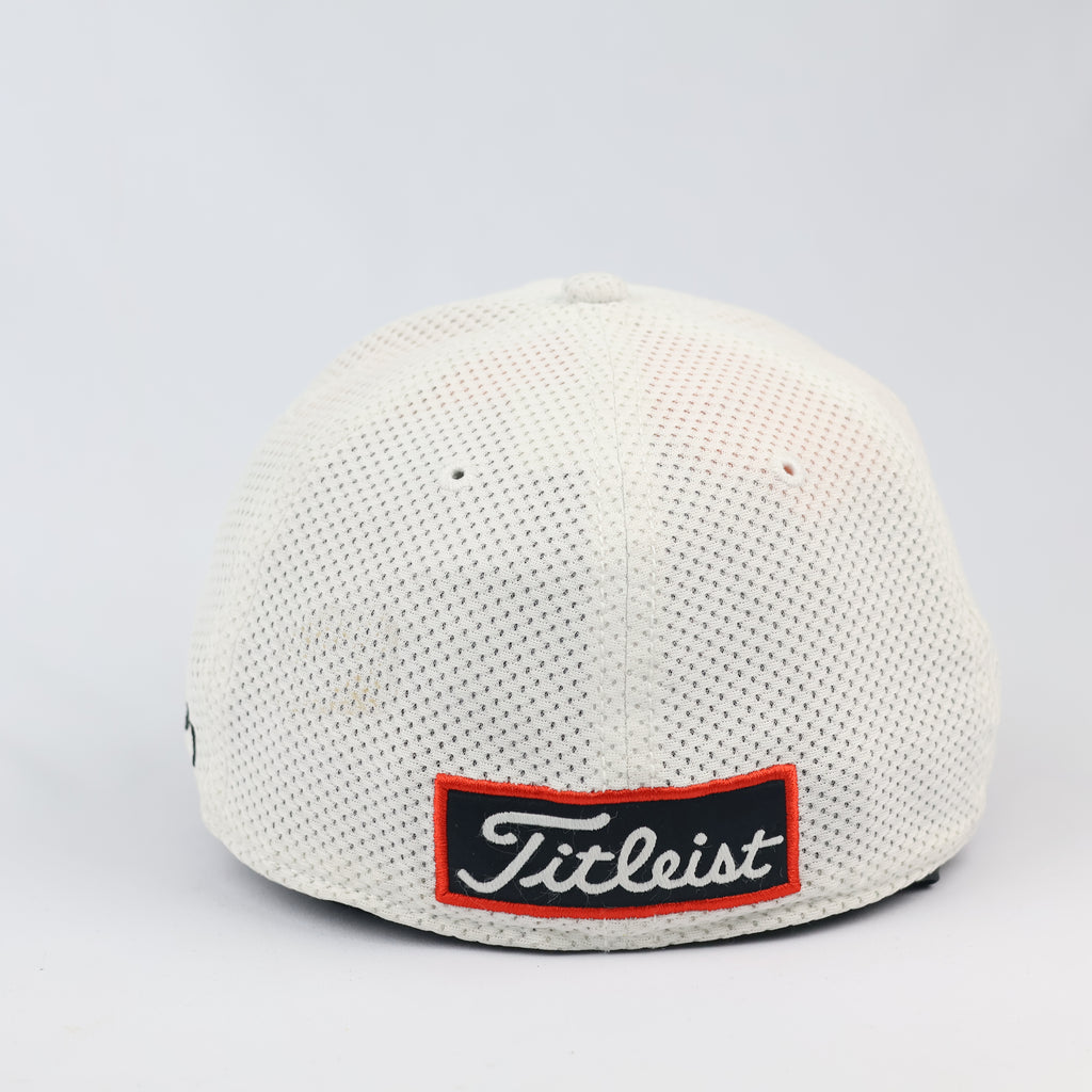 Titleist Pro V1 Tour Performance Mesh Golf Thrifted Hat - White/Red | M/L