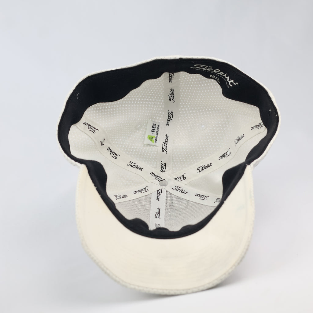 Titleist Pro V1 Tour Performance Mesh Golf Thrifted Hat - White/Red | M/L