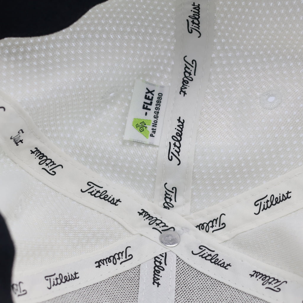 Titleist Pro V1 Tour Performance Mesh Golf Thrifted Hat - White/Red | M/L