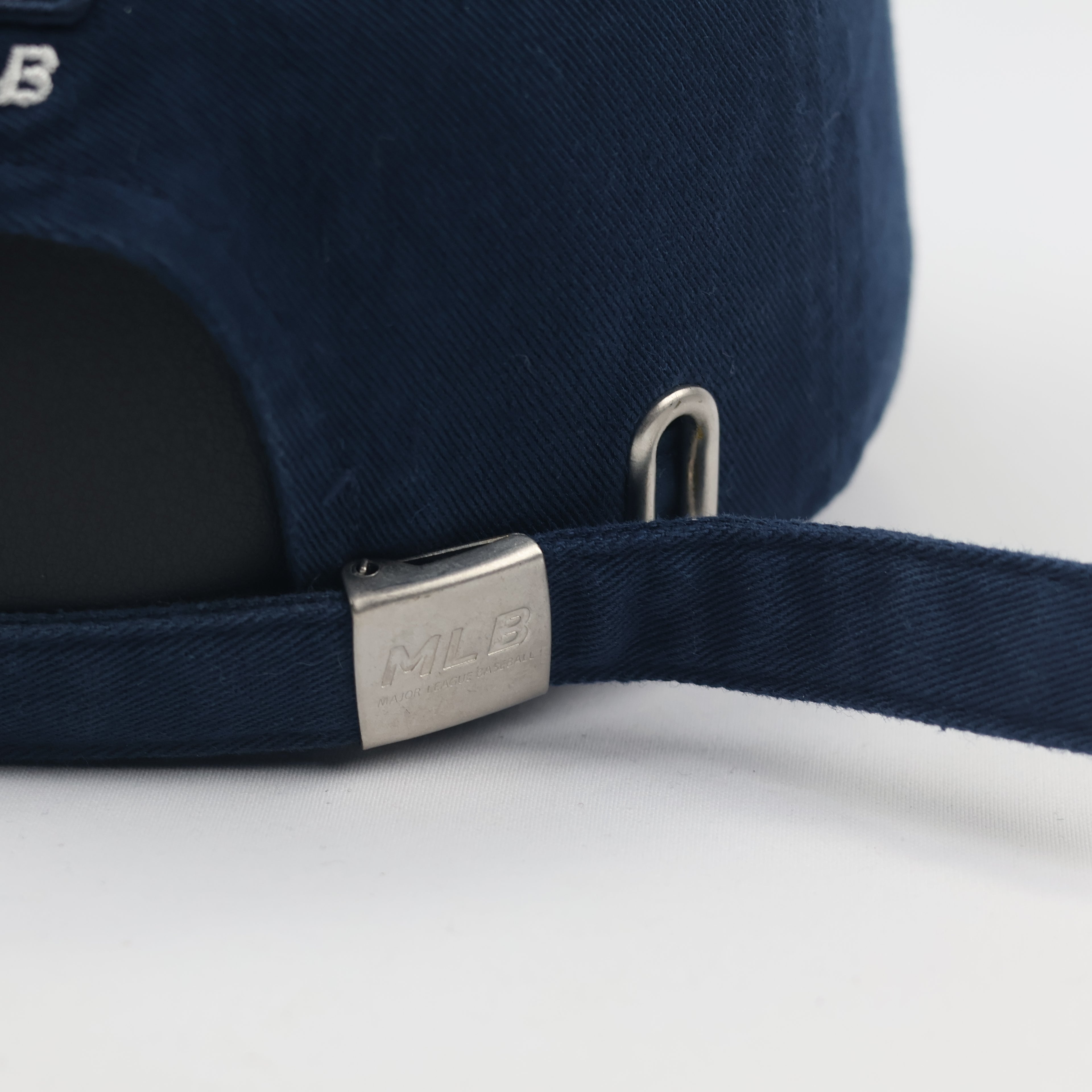 Vintage NY Yankees Adjustable Baseball Thrifted  Cap - Navy with White Embroidery