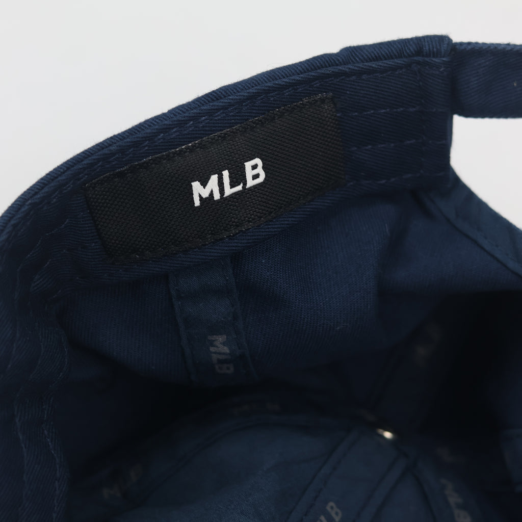 Vintage NY Yankees Adjustable Baseball Thrifted  Cap - Navy with White Embroidery