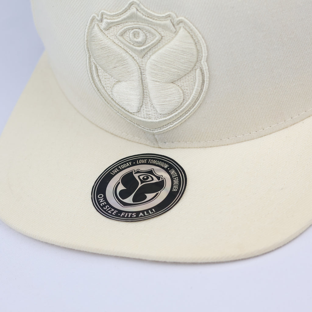 Thrifted Tomorrowland Butterfly Logo Festival Hat | 56-58cm | Beige