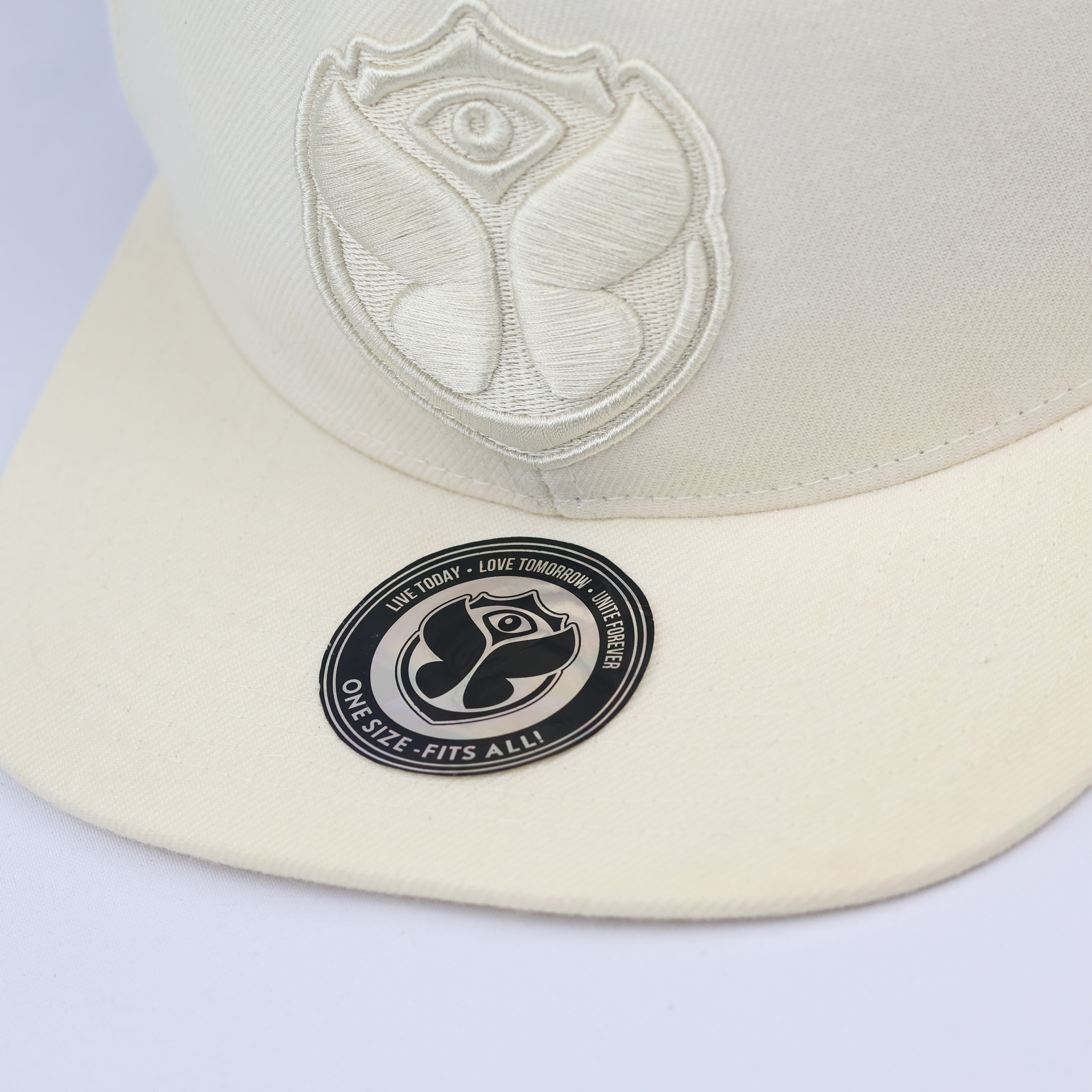 Thrifted Tomorrowland Butterfly Logo Festival Hat | 56-58cm | Beige