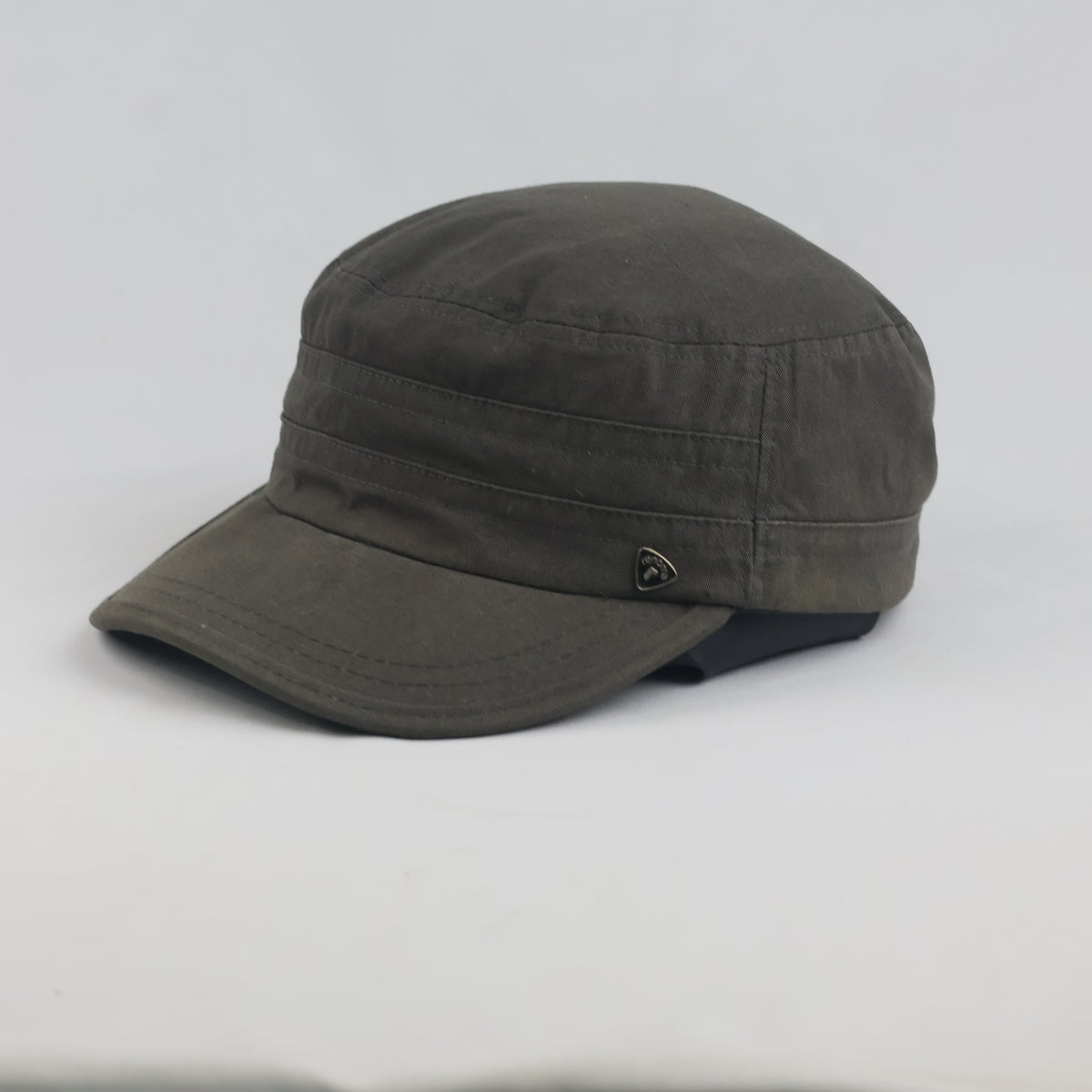 Thrifted Renoma Dark Olive Military Style Cadet Cap (58-60 cm) | 10053