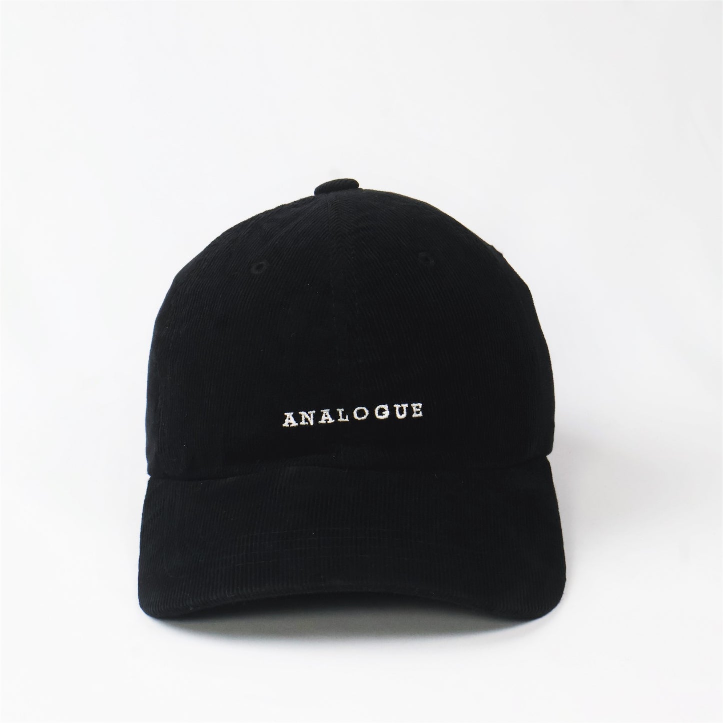 "ANALOGUE" Embroidered Corduroy Dad Hat