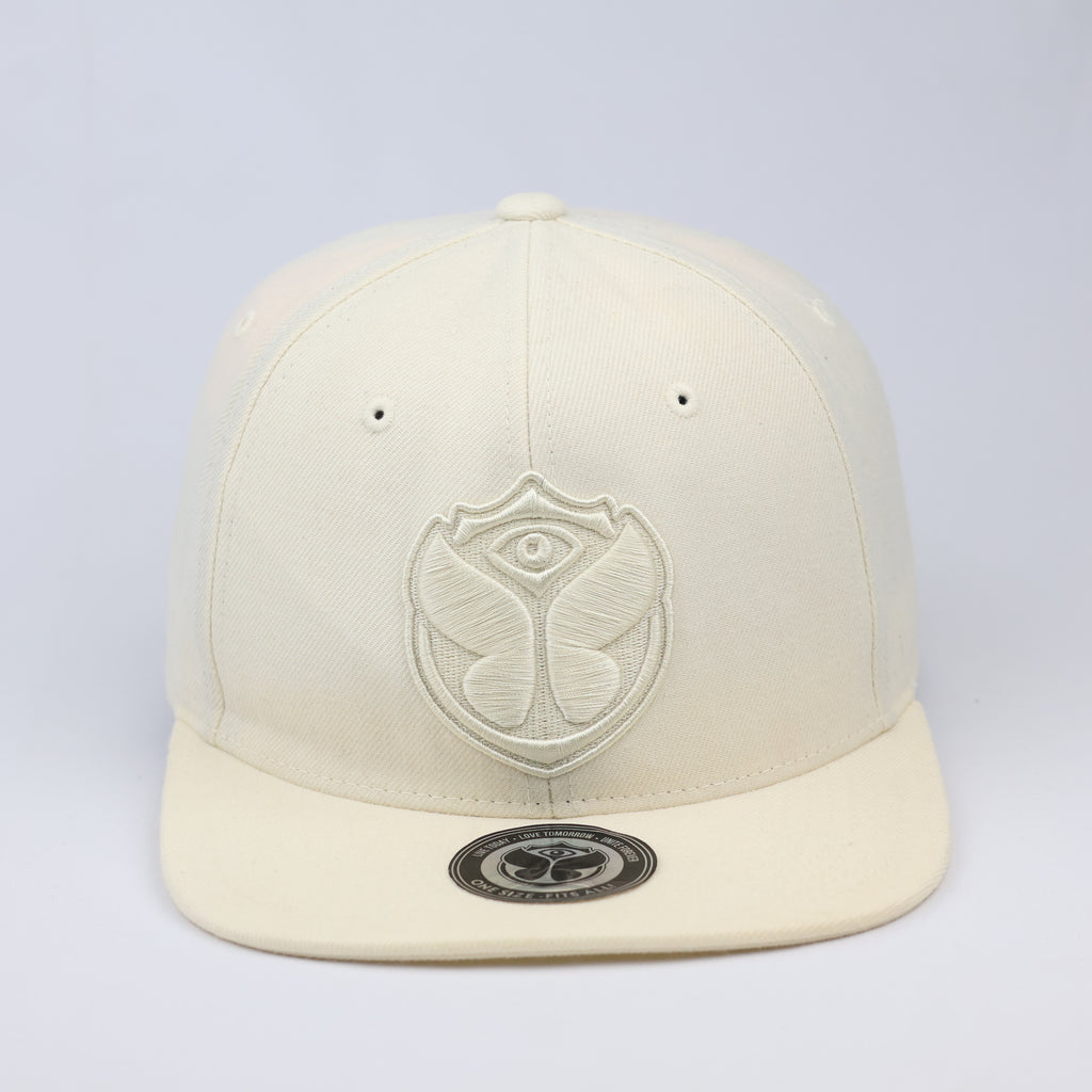 Thrifted Tomorrowland Butterfly Logo Festival Hat | 56-58cm | Beige