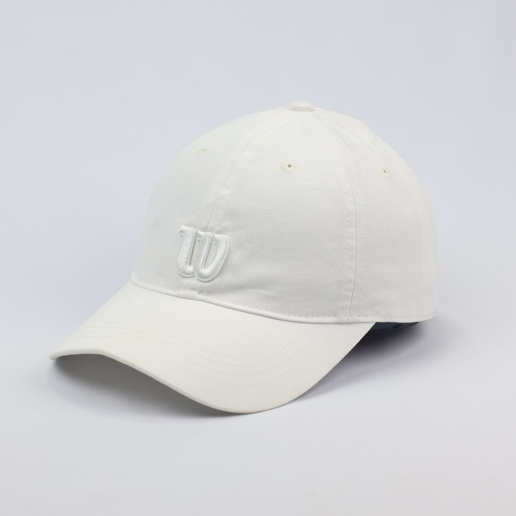 Vintage Wilson Sporting Goods Off-White Embroidered Golf Thrifted Cap