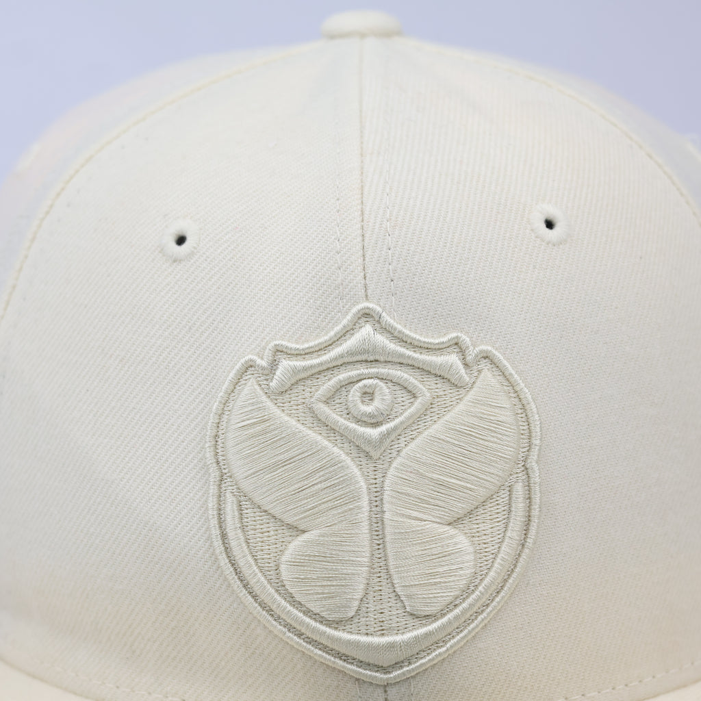 Thrifted Tomorrowland Butterfly Logo Festival Hat | 56-58cm | Beige