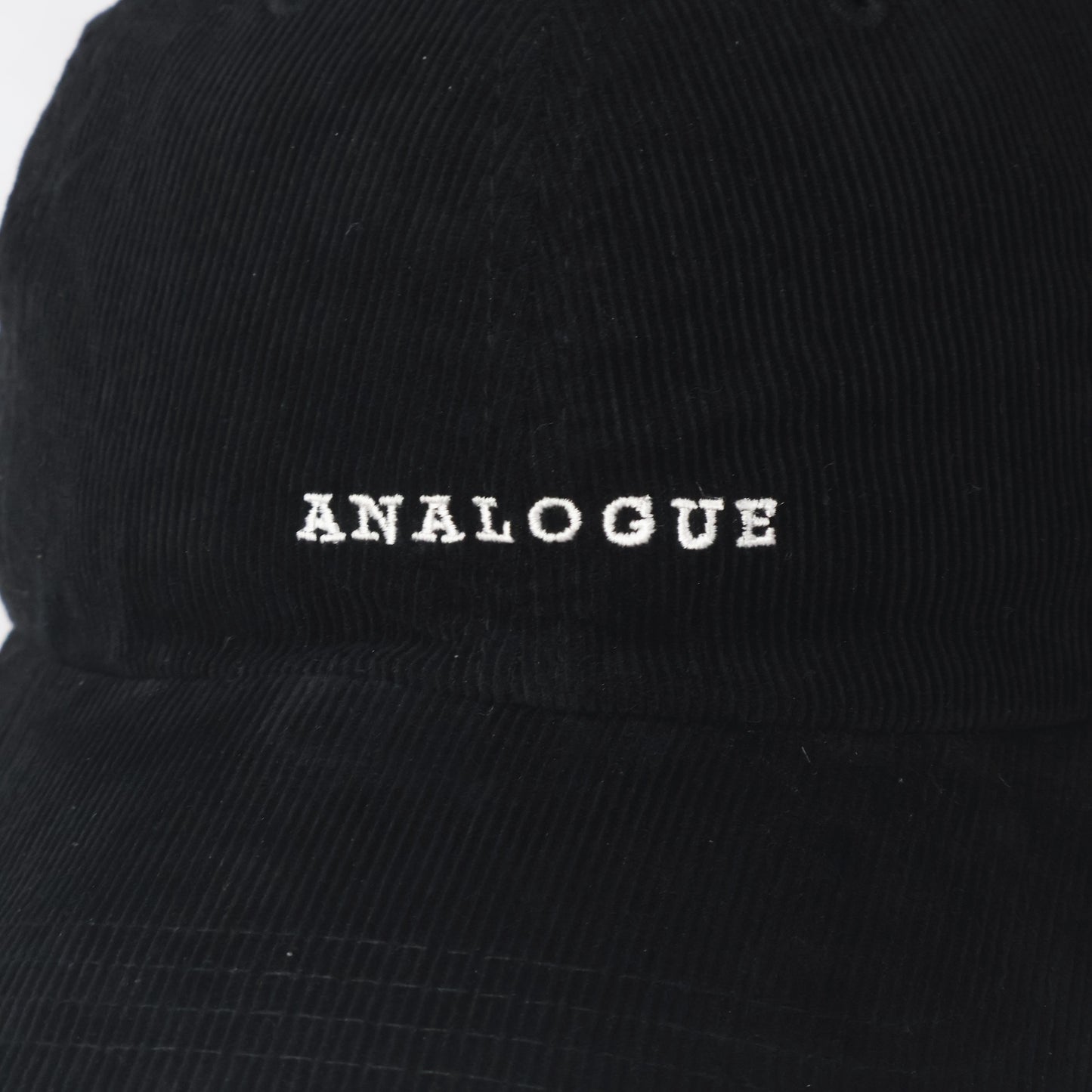 "ANALOGUE" Embroidered Corduroy Dad Hat