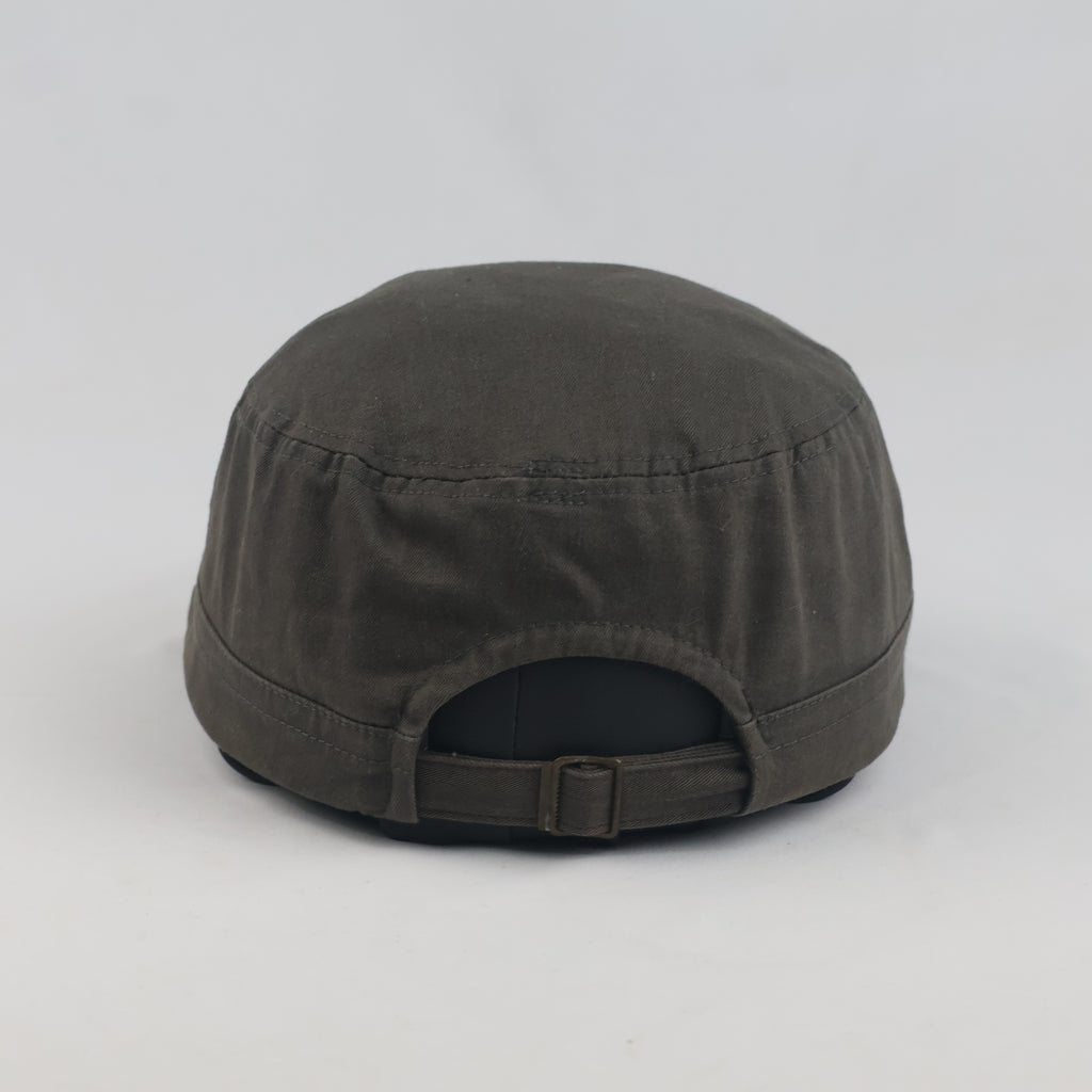 Thrifted Renoma Dark Olive Military Style Cadet Cap (58-60 cm) | 10053