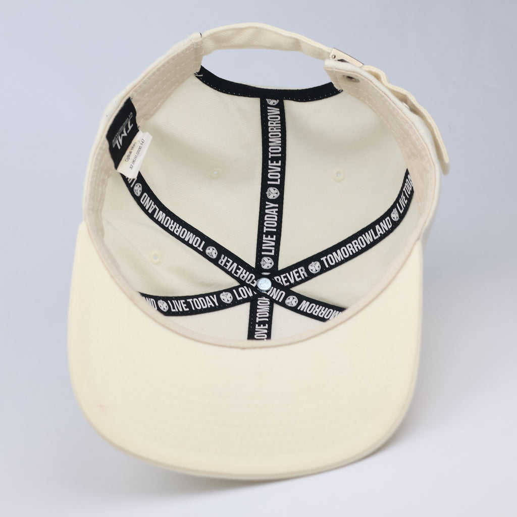 Thrifted Tomorrowland Butterfly Logo Festival Hat | 56-58cm | Beige
