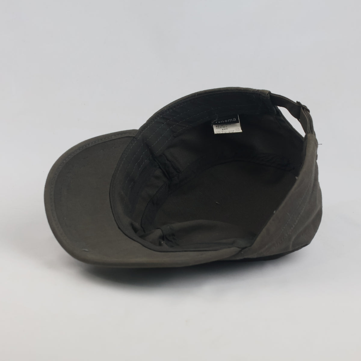 Thrifted Renoma Dark Olive Military Style Cadet Cap (58-60 cm) | 10053