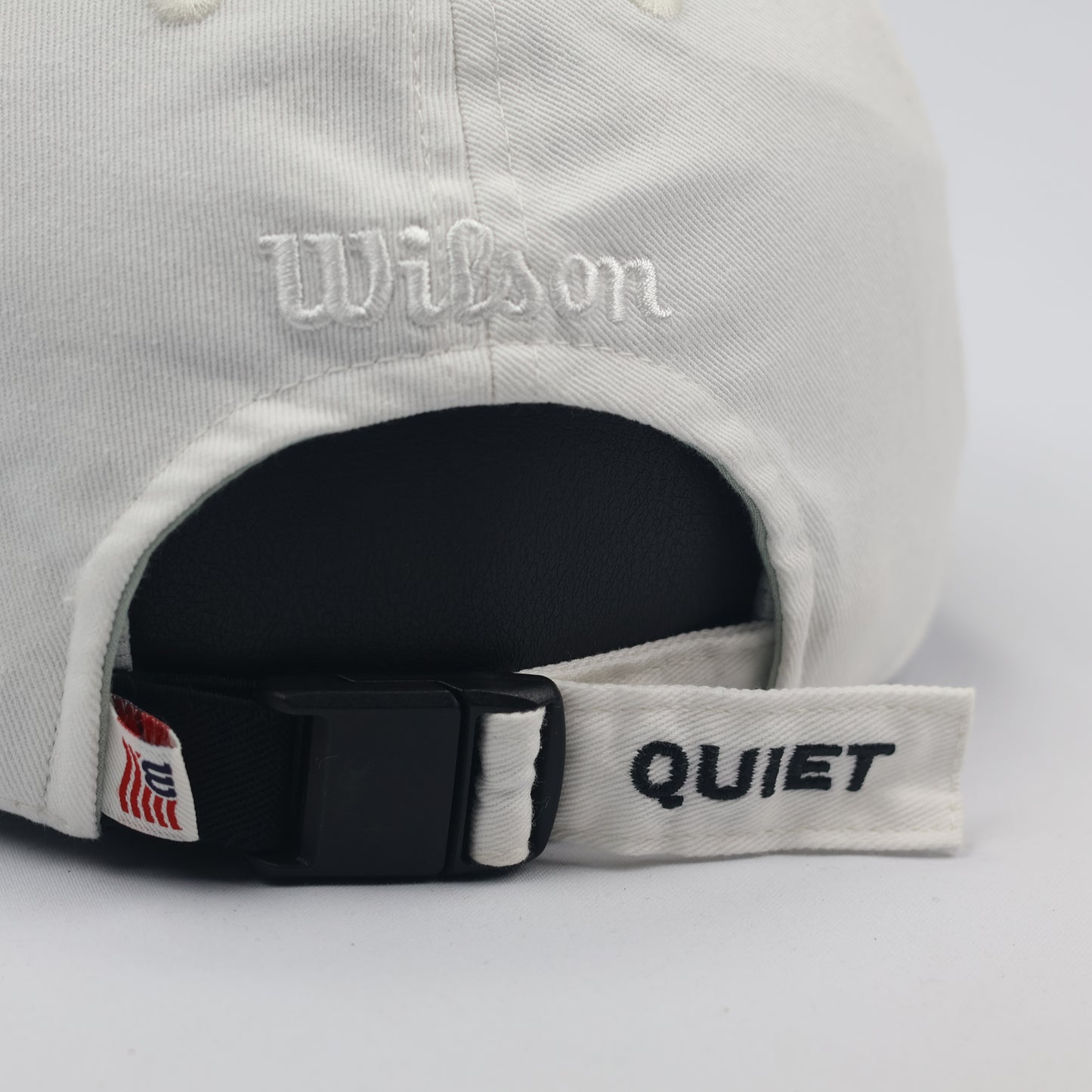 Vintage Wilson Sporting Goods Off-White Embroidered Golf Thrifted Cap