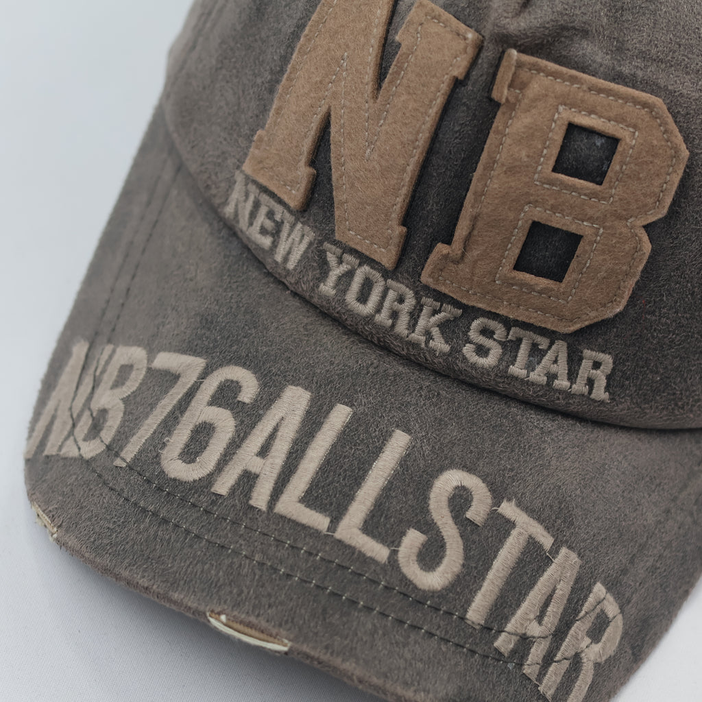 Rock N' Blue Vintage NB New York Star Distressed Baseball Thrifted Cap