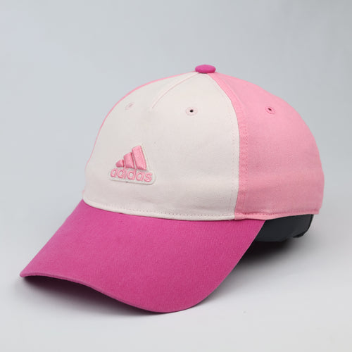 Adidas Girl's Embroidered Thrifted Hat - Light & Dark Pink Two-Tone