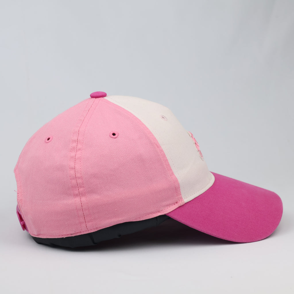 Adidas Girl's Embroidered Thrifted Hat - Light & Dark Pink Two-Tone