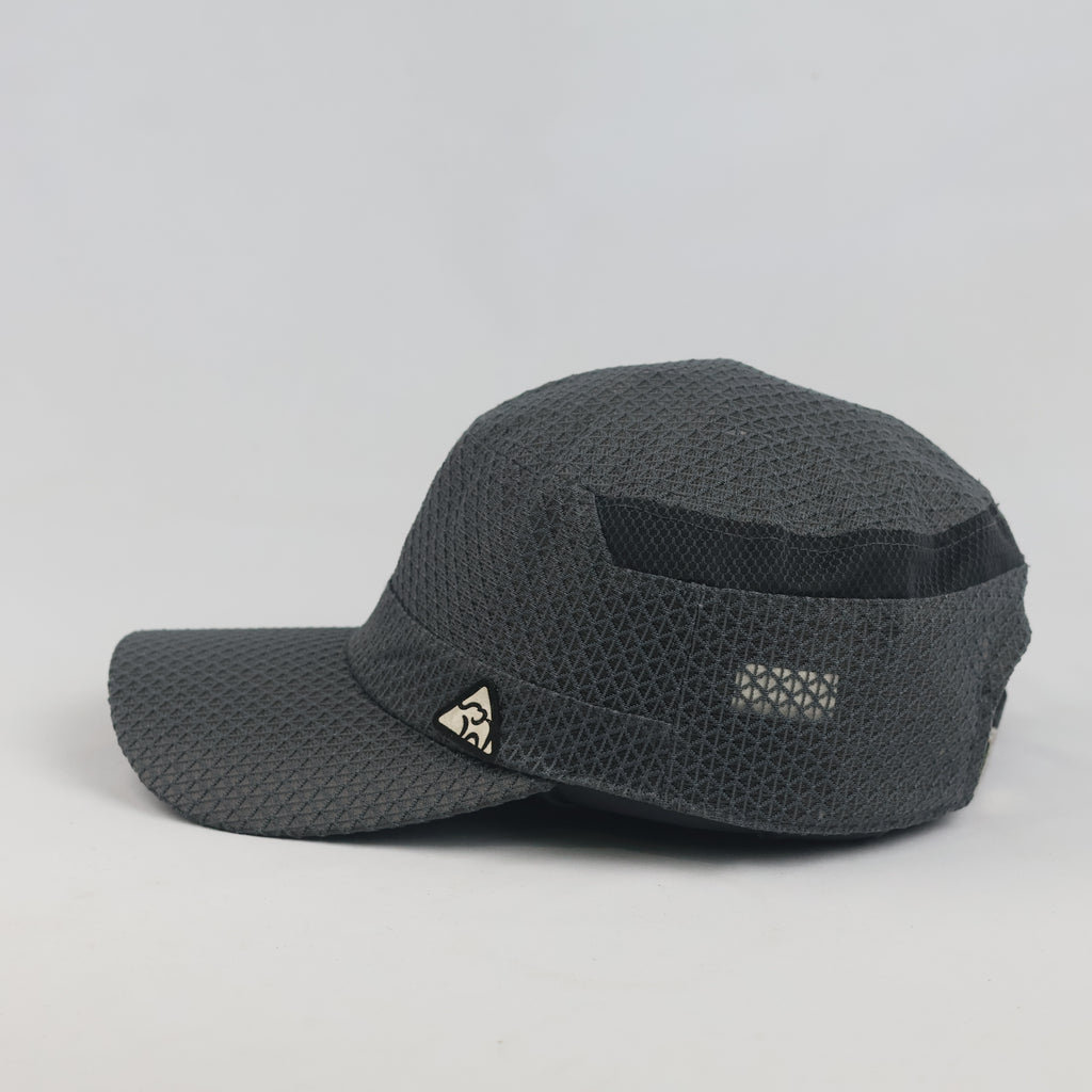 Thrifted Greenjoy Dark Grey Lightweight Mesh Cadet Cap | 10032