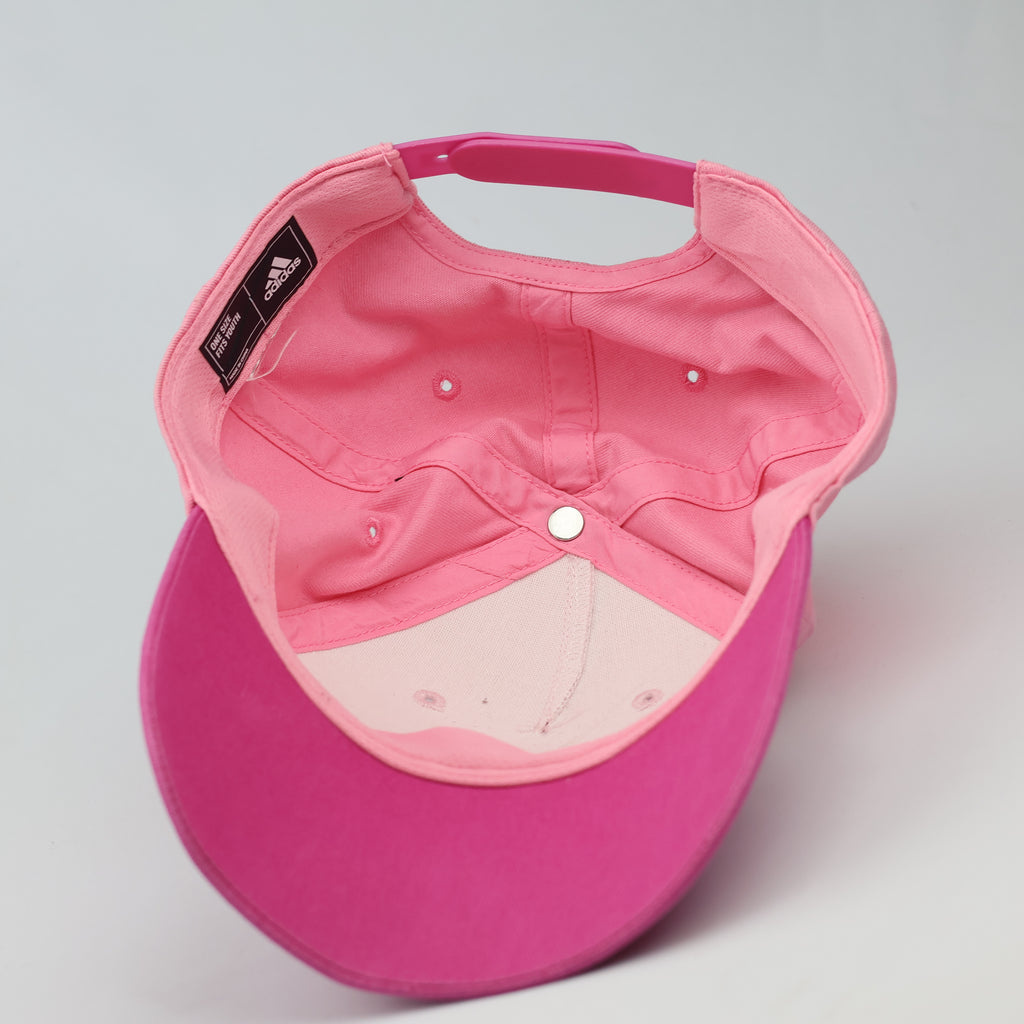 Adidas Girl's Embroidered Thrifted Hat - Light & Dark Pink Two-Tone