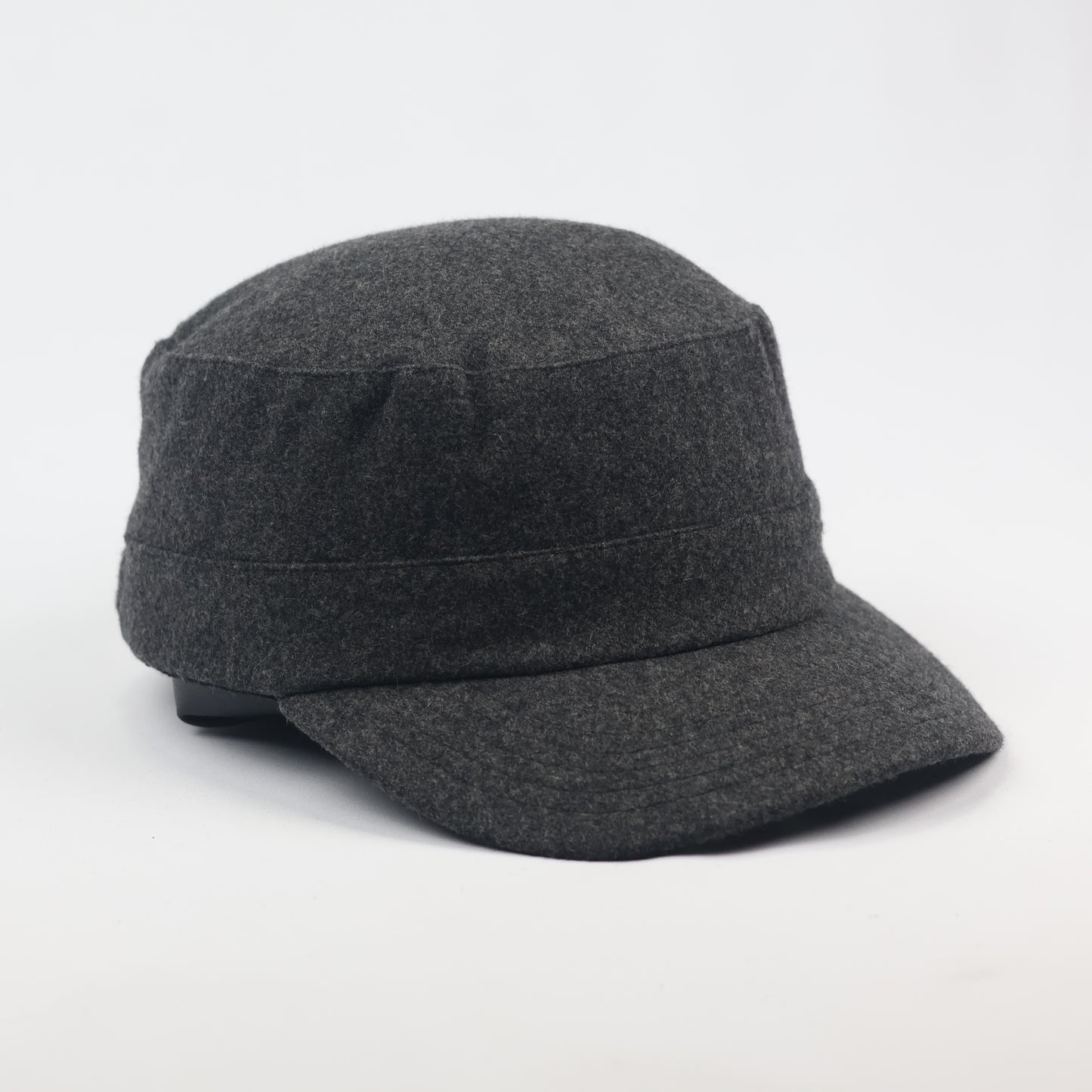 Vintage Tom Tailor Military Patrol Thrifted Cap – Textured Grey Winter Headwear