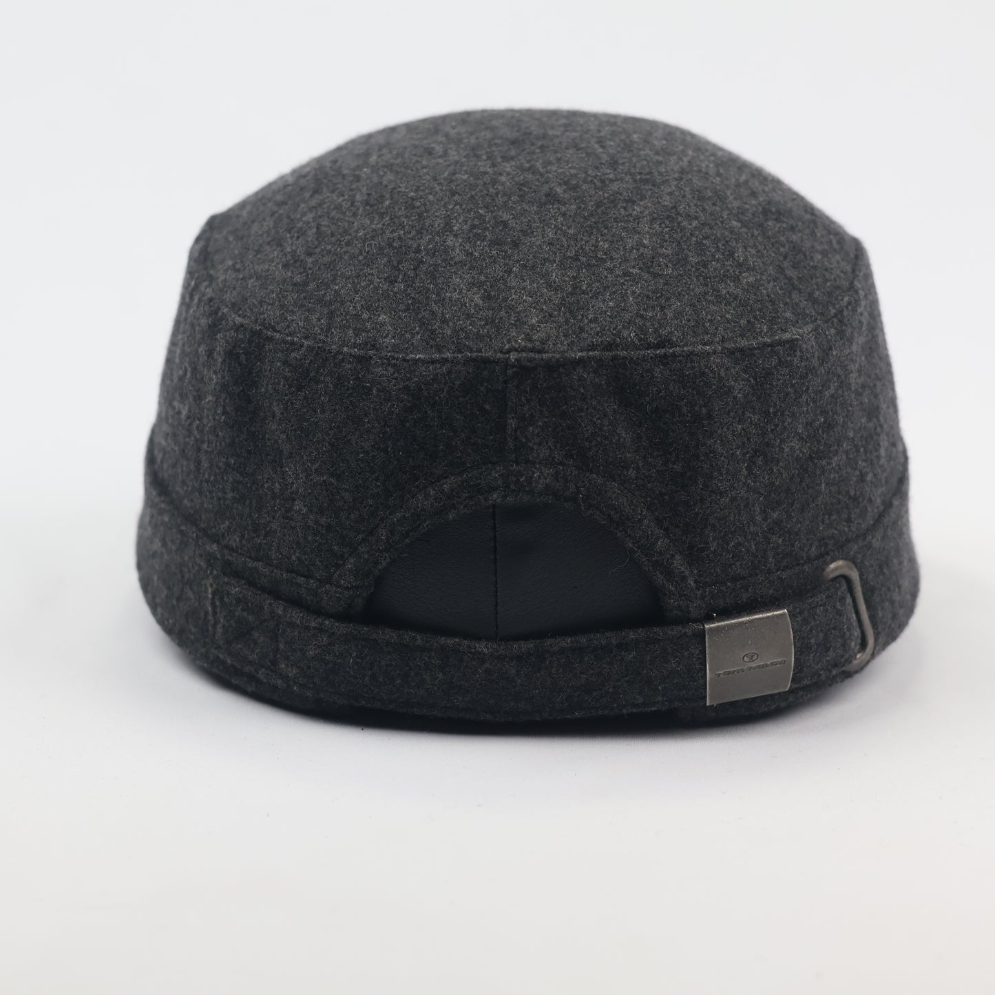 Vintage Tom Tailor Military Patrol Thrifted Cap – Textured Grey Winter Headwear