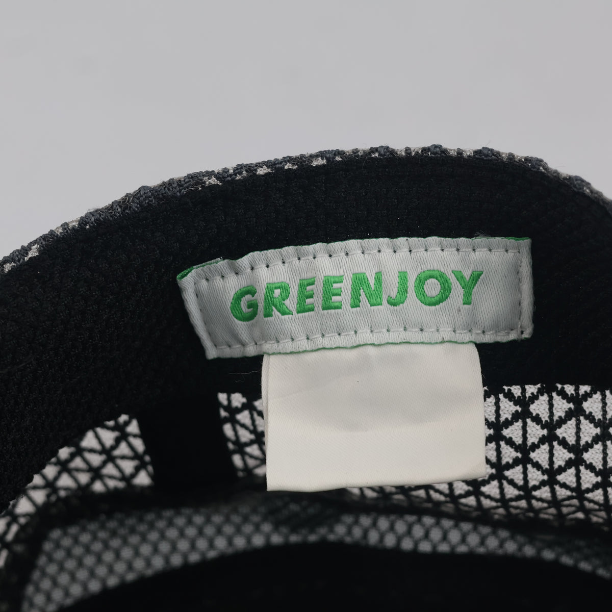 Thrifted Greenjoy Dark Grey Lightweight Mesh Cadet Cap | 10032