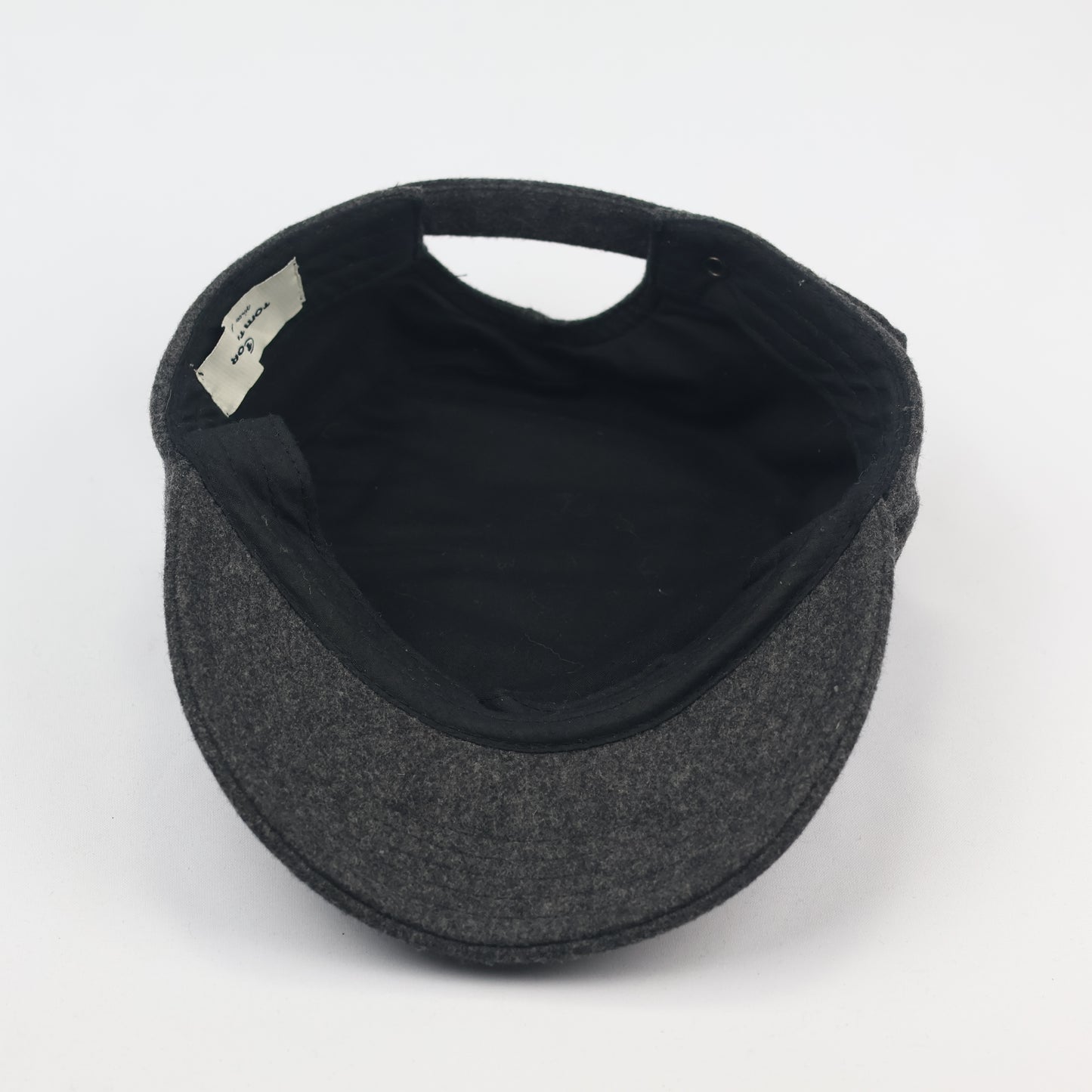 Vintage Tom Tailor Military Patrol Thrifted Cap – Textured Grey Winter Headwear