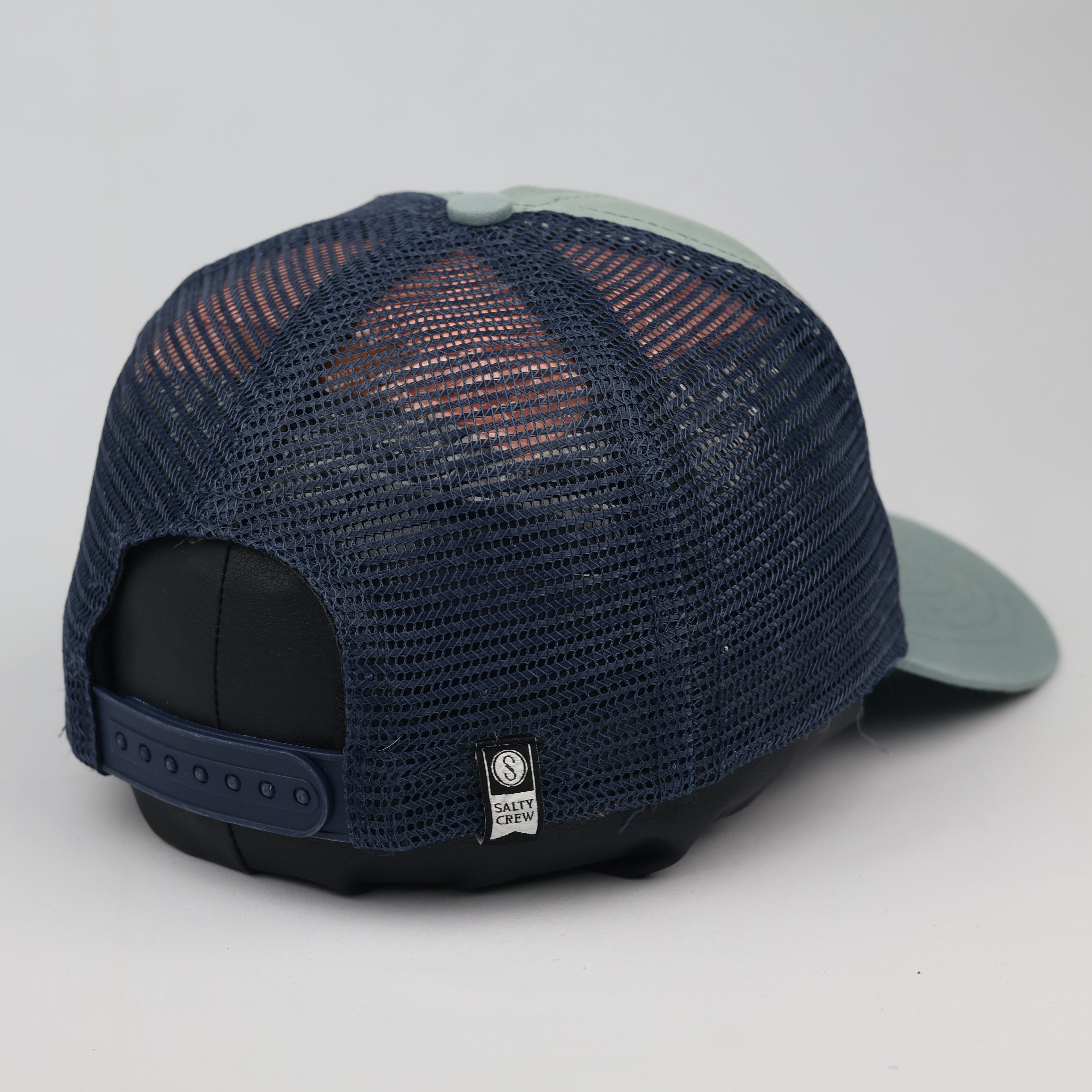 Vintage Salty Crew Surf Cap | Retro Two-Tone Mesh Trucker Hat