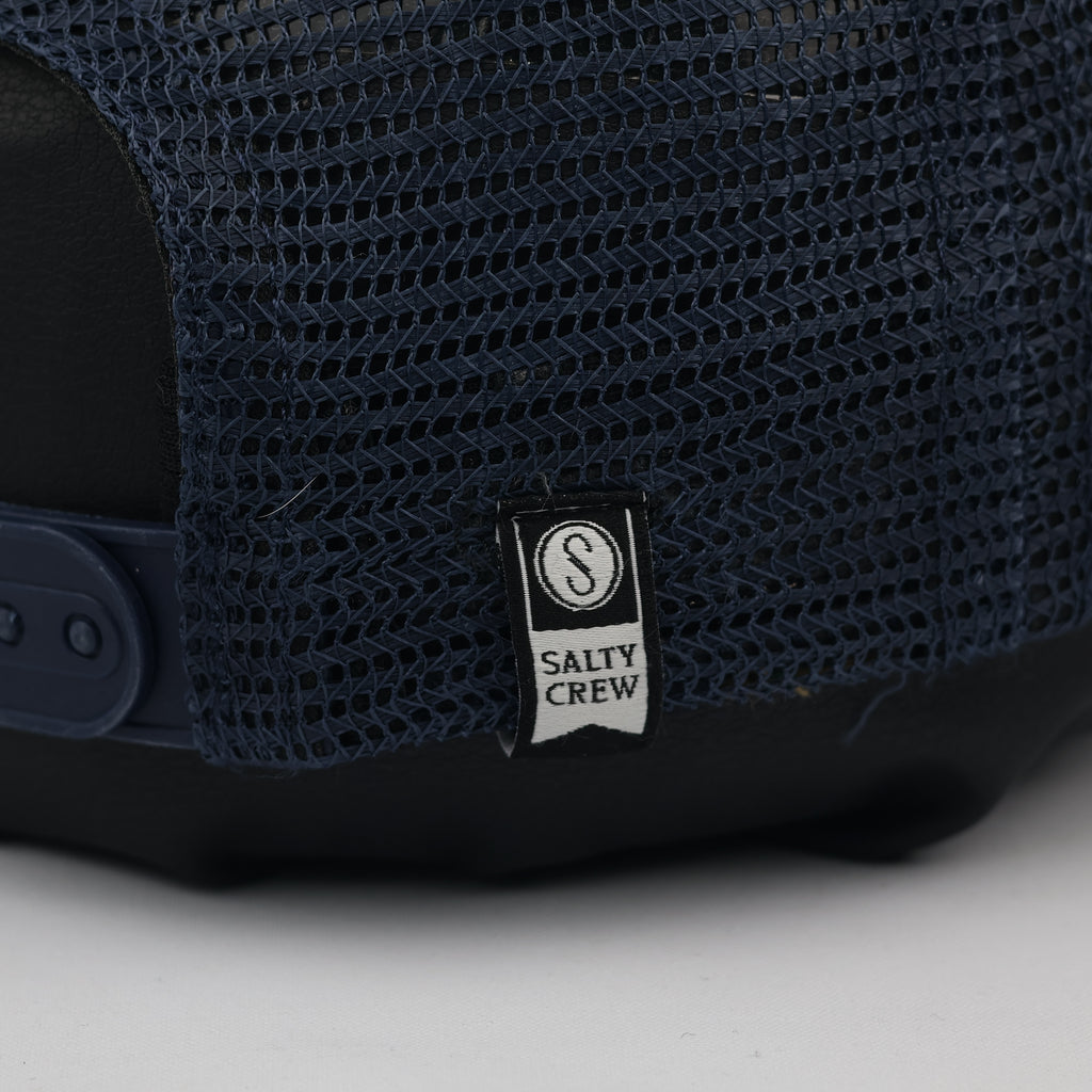 Vintage Salty Crew Surf Cap | Retro Two-Tone Mesh Trucker Hat