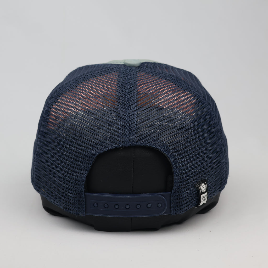 Vintage Salty Crew Surf Cap | Retro Two-Tone Mesh Trucker Hat