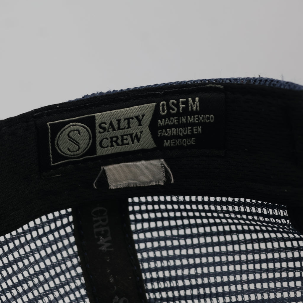 Vintage Salty Crew Surf Cap | Retro Two-Tone Mesh Trucker Hat