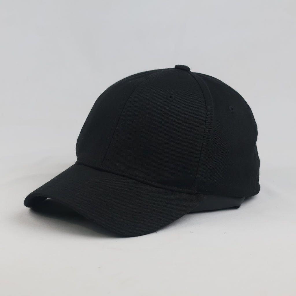 Thrifted Classic Yupoong Black Stretch Fit Dad Hat (58-60cm) | 10609