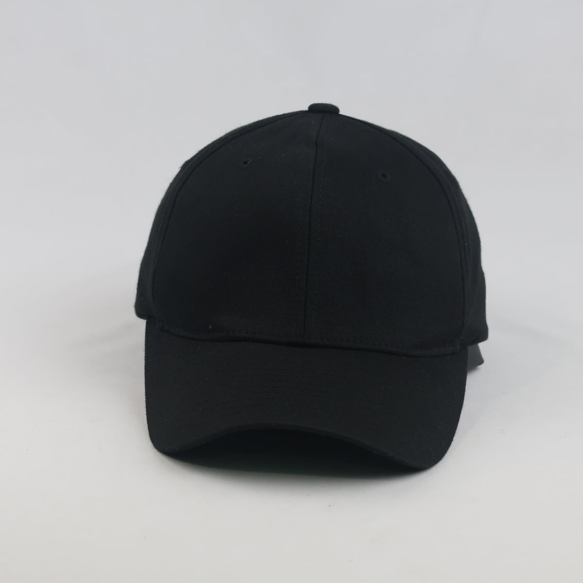 Thrifted Classic Yupoong Black Stretch Fit Dad Hat (58-60cm) | 10609