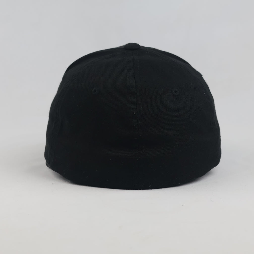 Thrifted Classic Yupoong Black Stretch Fit Dad Hat (58-60cm) | 10609