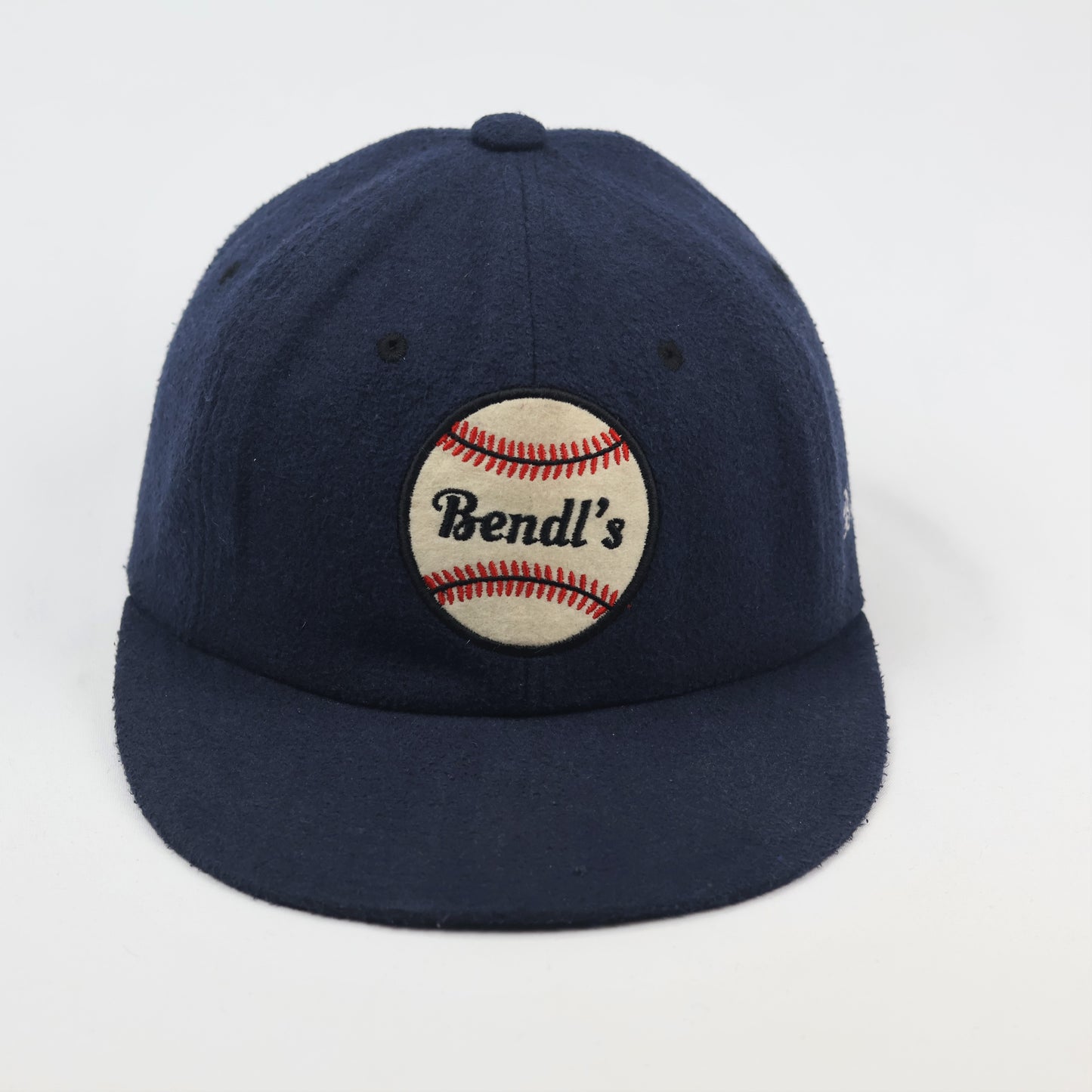 Vintage Bendl's "Big Ball" Wool Baseball Trifted Cap - Navy Blue
