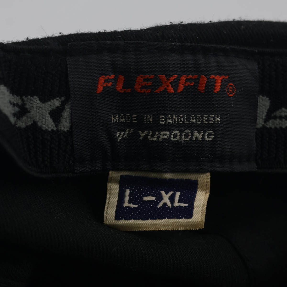 Thrifted Classic Yupoong Black Stretch Fit Dad Hat (58-60cm) | 10609